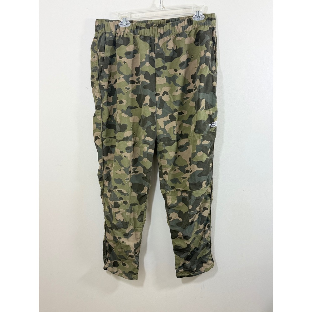 The North Face Pants Men's L Green Camo Cargo Outdoor Hiking Gorpcore